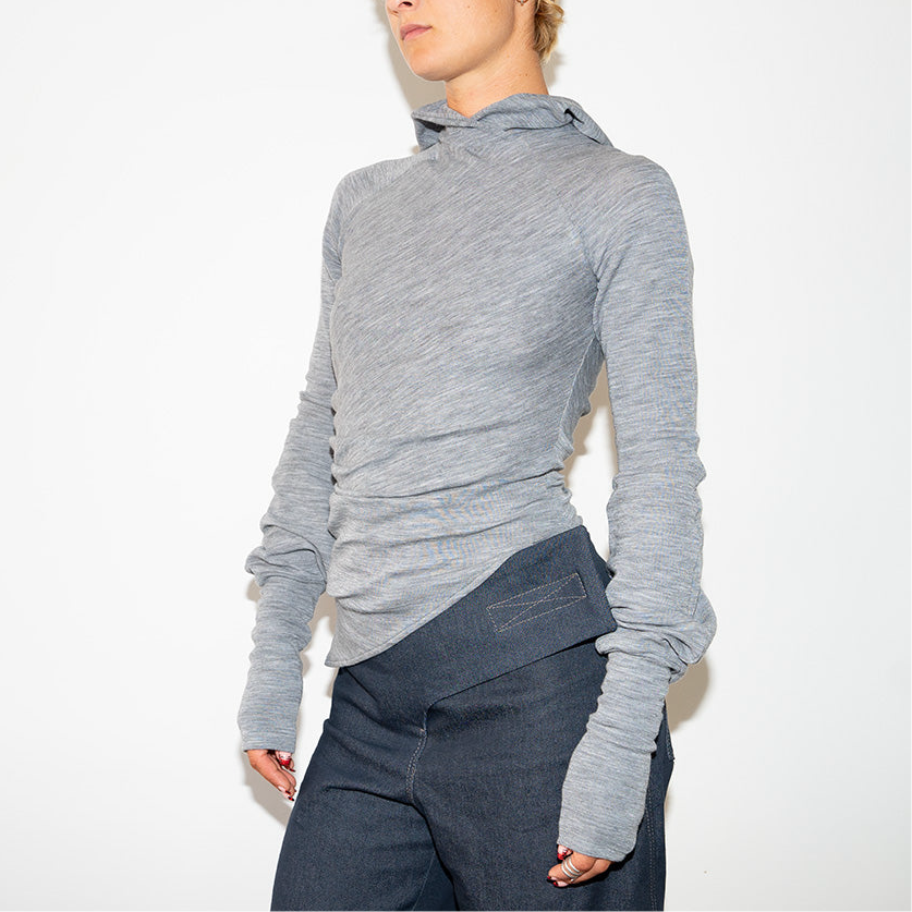 No 1 WOOL HOODIE